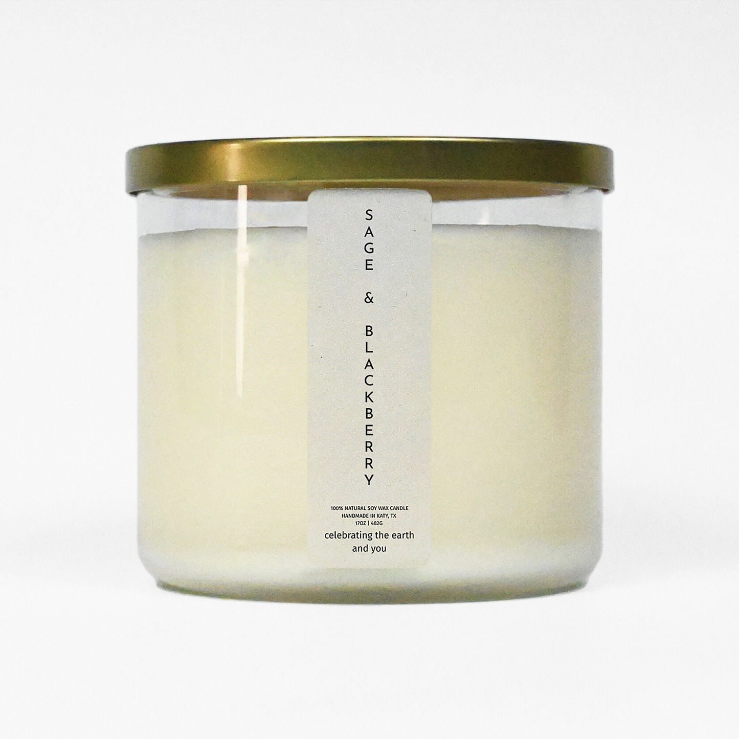 Sage & Blackberry 100% Soy Candle