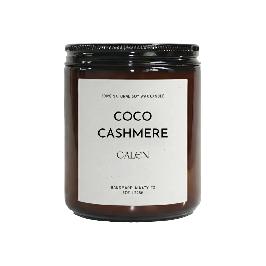 Coco Cashmere Soy Candle | 100% Soy Candle, Medium Scent