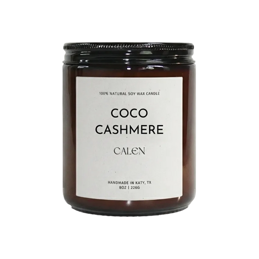 Coco Cashmere Soy Candle | 100% Soy Candle, Medium Scent