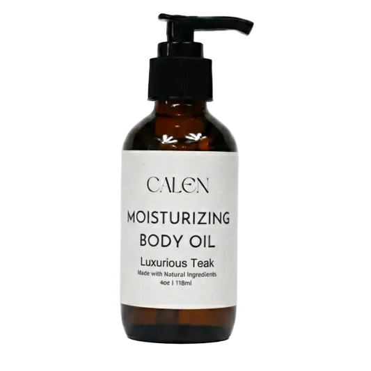 Luxurious Teak Moisturizing Body Oil | Vegan Hydrating Body Oil