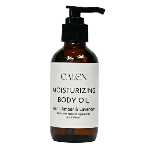 Warm Amber & Lavender Moisturizing Body Oil | Vegan Hydrating Oil