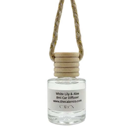 White Lily & Aloe Non-Toxic Car Diffusers
